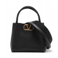 ヴァレンティノガラヴァーニ Vロゴ レザー チェーンショルダーバッグ