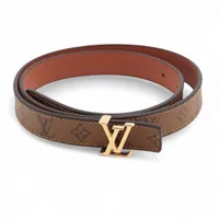 今週末限定値下げ☆訳あり☆試着のみ☆ ヴィトン 【サンチュール ドーフィーヌ】 ヴィトン M9781 サンチュール LVイニシアル JJ0230 ベルト 75 PVC