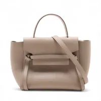 セリーヌ ベルトバッグマイクロ レザー 2WAYハンドバッグ ベージュ