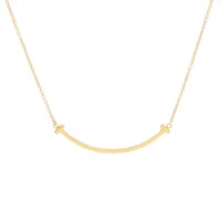 ティファニー Tスマイルスモールネックレス 750 yg ティファニー Tスマイル スモール ネックレス 750(YG) 2.8g A4144147