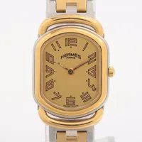 エルメス ケリーウォッチ GP GP×革 QZ シャンパン文字盤 A4142211
