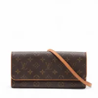 ヴィトン モノグラム ポシェットツインGM M51852 ブラウン A4144849