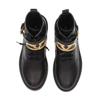 ヴァレンティノガラヴァーニ レザー ショートブーツ 35.5 レディース