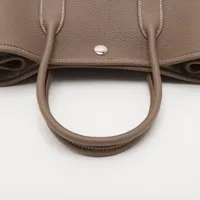 エルメス ガーデンパーティ30 TPM ネゴンダ エトゥープ シルバー金具 K