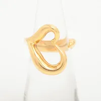 オールドティファニー 1991 リボン ハート リング 750 925 QO7e オールドティファニー 1991 リボン ハート リング 750 925 QO7e