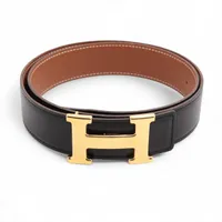 セリーヌ トリオンフ ベルト 90 GP×革 ブラック A2315873｜中古