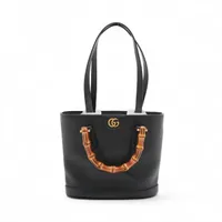 グッチ バンブー オッティリア レザー×パイソン 2WAYハンドバッグ