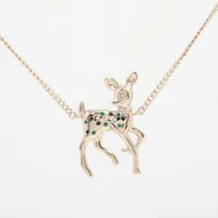 CHANEL ネックレス ココマーク フェイクパール 鹿モチーフ シャネル ココマーク G26C ネックレス GP×ラインストーン×フェイク