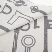 エルメス カザック キー コレクション マフラー カシミヤ グレー