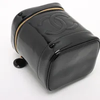 CHANEL ココマーク　パテントレザー バニティバッグ ブラック　シャネル シャネル ココマーク パテントレザー バニティバッグ ブラック