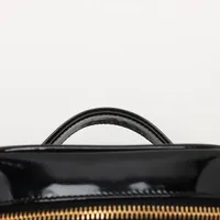 CHANEL ココマーク　パテントレザー バニティバッグ ブラック　シャネル CHANEL - 本物 シャネル CHANEL ココマーク マトラッセ バニティバッグ