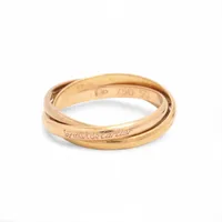 Cartier リング 750 50 カルティエ トリニティ リング 750(YG×PG×WG) 4.8g 50 A3574921｜中古