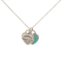 ティファニー リターントゥ ダブルハート ミニ シルバー リターン トゥ ティファニー™ ピンク ダブル ハート タグ ペンダント