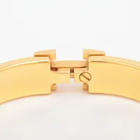 エルメス クリックHファン バングル GP オレンジ×ゴールド A4147960