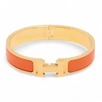 エルメス クリックHファン バングル GP オレンジ×ゴールド A4147960