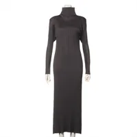 プリーツプリーズ ポリエステル セットアップ 3/2 レディース グレー