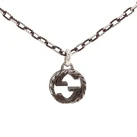 【値下げ】グッチ 925 GG＆ビー エングレービング ネックレス グッチ GG＆ビー エングレービング ネックレス 925 21.9g シルバー