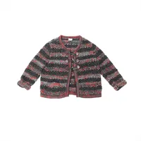 シャネル ココマーク ウール×カシミヤ ニットジャケット 48 レディース 