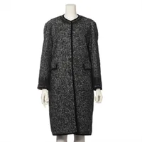 タリアトーレ ウール×キュプラ コート 48 メンズ ブラック BERT ラップ