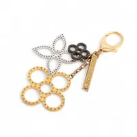 ヴィトン M60071 ポルトクレシェンヌ キーホルダー メタル ゴールド