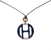 エルメス カルーゼル ネックレス バッファローホーン×メタル シルバー