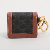 セリーヌ トリオンフキャンバス AirPodsケース PVC×レザー イヤホン