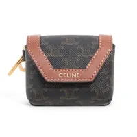 セリーヌ キャンバス トリオンフ AirPodsケース セリーヌ トリオンフキャンバス AirPodsケース PVC×レザー イヤホン