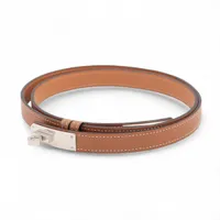 エルメス ケリー18 Z:2021年 ベルト レザー ゴールド A4149865｜中古