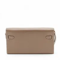 エルメス ケリー ウォレット トゥーゴー ヴォーエプソン エトゥープ