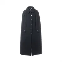 メゾンマルジェラ 21AW コットン×ウール コート 38 レディース ブラック  S51AA0294 4 ポンチョ