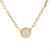 カルティエ ダムール SM ダイヤ ネックレス 750(YG) 2.9g AP140614