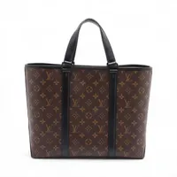 ヴィトン モノグラムマカサー ウィークエンドトートPM M45734 ブラウン