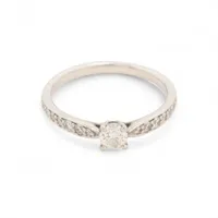 ティファニー ハーモニー ハーフサークル ダイヤ リング Pt950 2.6g D0