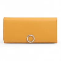 セリーヌ ラージフラップウォレット レザー 長財布 レッド ZZ017154
