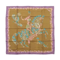 エルメス スカーフ カシミヤ×シルク カレH100 FERRY TALES フェリー