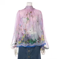 ✨美品✨ドルチェアンドガッバーナ フリル シフォン ブラウス シルク混 ✨美品✨ドルチェアンドガッバーナ フリル シフォン ブラウス シルク混