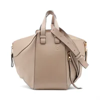 ロエベ ハンモック スモール レザー 2WAYショルダーバッグ グレージュ