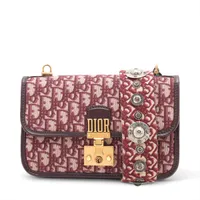 クリスチャンディオール オブリーク アディクト キャンバスxレザー