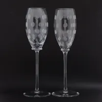 【未使用品】エルメス　ファンファーレ　ボウル 箱有 エルメス ファンファーレ ワイングラス ガラス クリア スレ くすみ