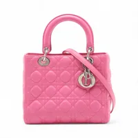 クリスチャンディオール 3102 レディディオール カナージュ ハンドバッグ クリスチャンディオール レディディオール カナージュ レザー 2WAY