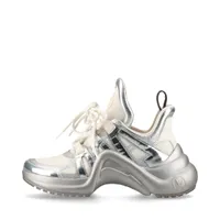 良品 ルイヴィトン アークライト ライン シルバー 厚底 スニーカー 37 24 良品 ルイヴィトン アークライト ライン シルバー 厚底 スニーカー 37 24