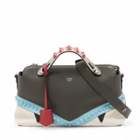 フェンディ バイザウェイ ミディアム 2way レザー マルチカラー グレー 楽天市場】【中古】 フェンディ FENDI バイザウェイ ミディアム 2WAY