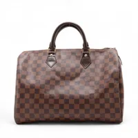 ヴィトン ダミエ スピーディ35 N41523 ブラウン AP140795｜中古