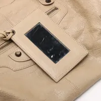 バレンシアガ ザ・ワーク レザー ハンドバッグ ベージュ 132110 ミラー