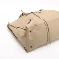 バレンシアガ　ベージュ レザー ハンドバッグ スタッズ付き バレンシアガ ザ・ワーク レザー ハンドバッグ ベージュ 132110 ミラー