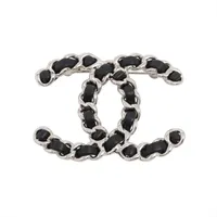 エルメス セリエ ピンブローチ メタル ブラウン×シルバー ハットピン