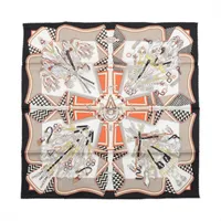 エルメス　スカーフ 90cm 「鞍職人の花束」が エルメス カレ90 BOUQUETS SELLIER 鞍職人の花束 スカーフ シルク