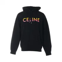 セリーヌ 21SS コットン パーカー S メンズ レオパード 2Y321519M ロゴ