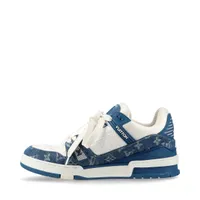 Louis Vuitton LV Trainer Line 24 years Denim & leather Sneakers 7