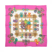 エルメス カレ90 LES RUBANS DU CHEVAL 馬のリボン飾り スカーフ